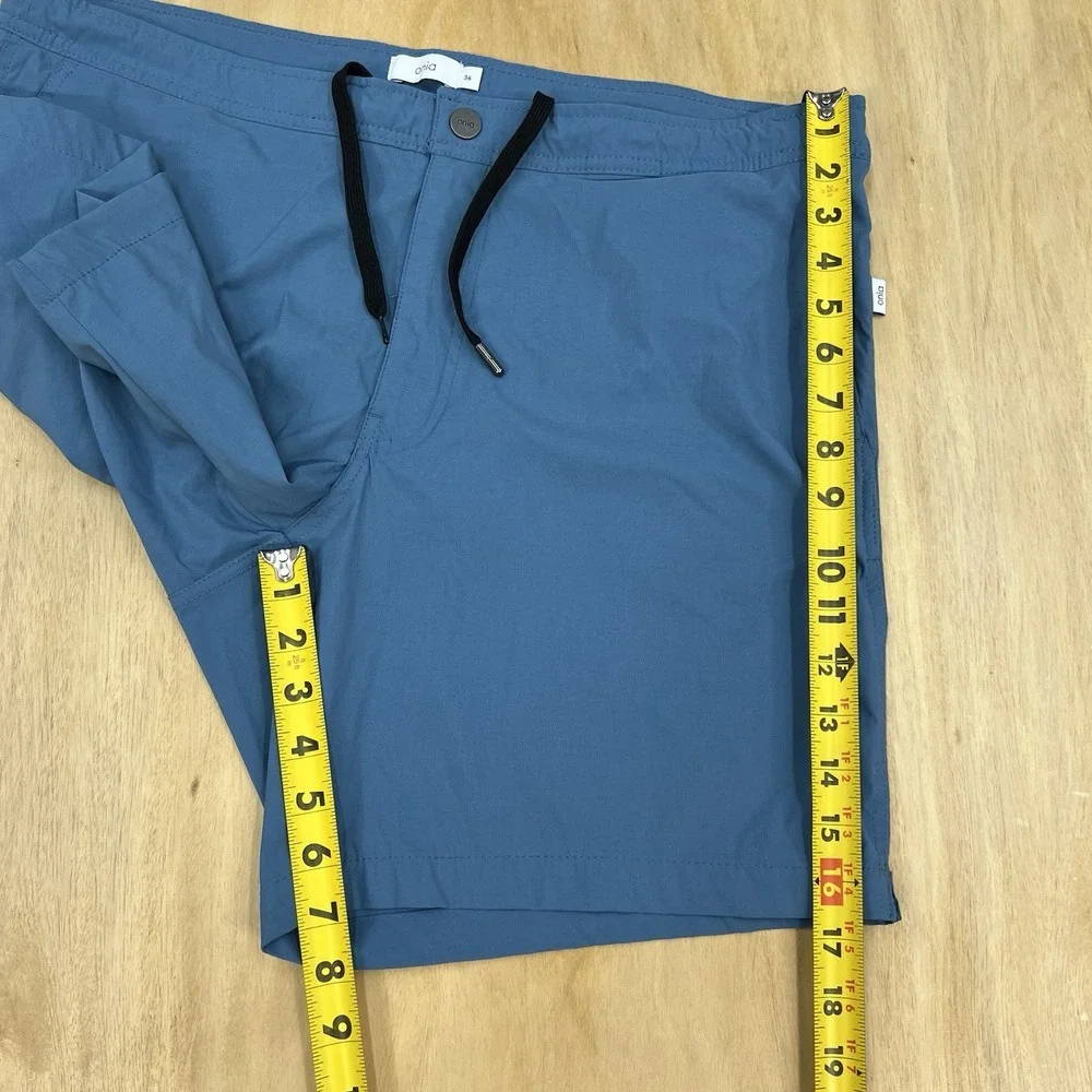 Onia The Calder Swim‎ Trunks Lined Shorts Mens 36x7 Blue Performance Drawstring - Picture 4 of 14